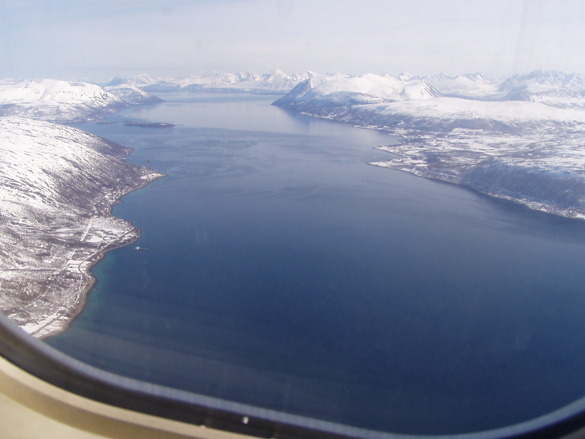 just after take off in Tromsø